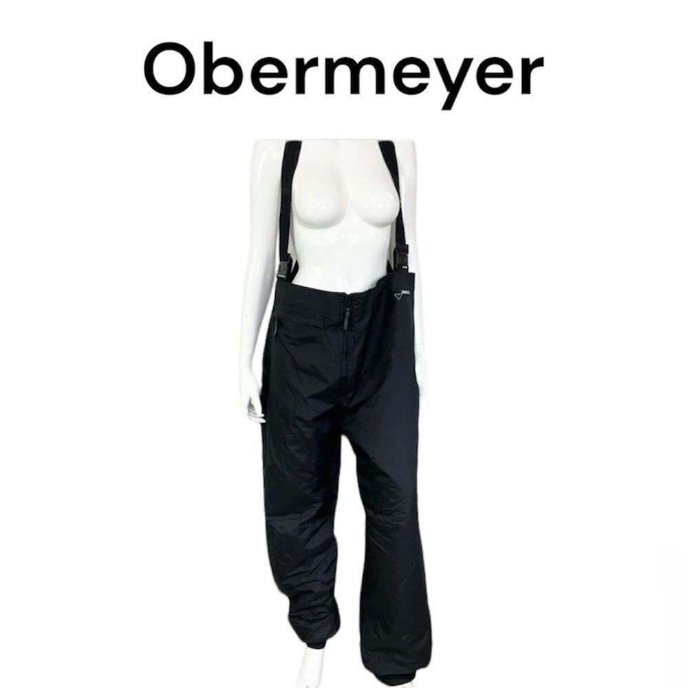 Obermeyer Vintage 90’s Ober Bib Insulated Ski Snow Board Overall Pant Black 20